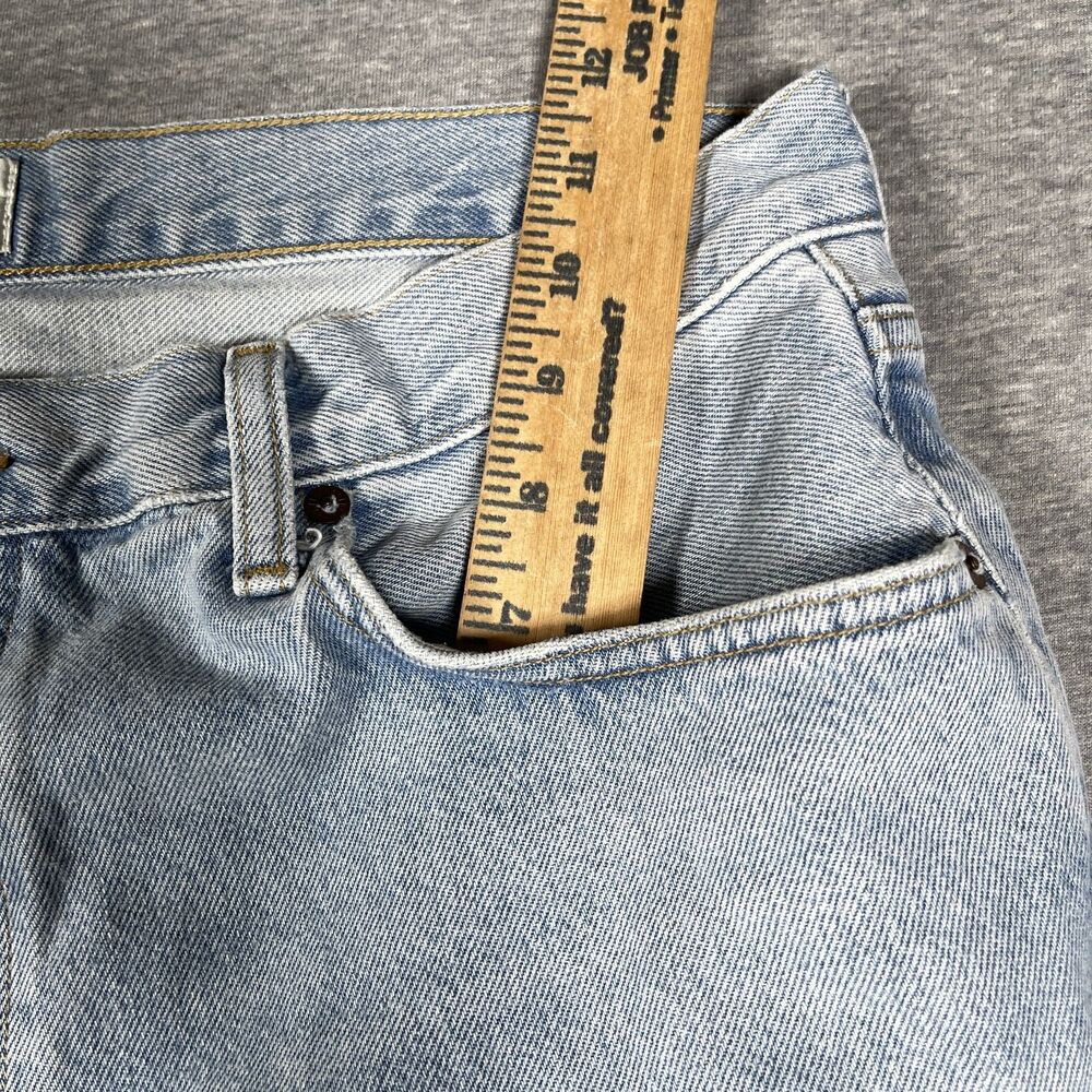 AGOLDE Jeans Womens 30 Blue Wide-Leg Relaxed Light Wash Distressed Y2K - Picture 12 of 13